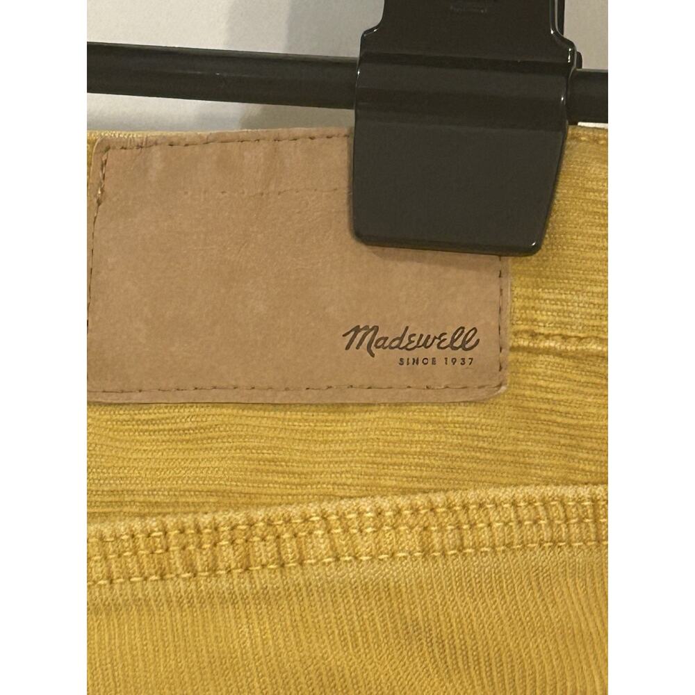 Madewell Yellow Corduroy Pants size 26 - Picture 3 of 5